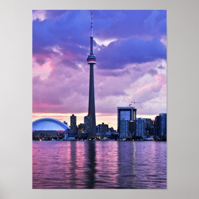 CN Tower : View from Centre Island Toronto Poster (Front)