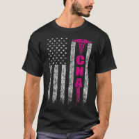 CNA American Flag Patriotic Pride Nurse Zip Hoodie