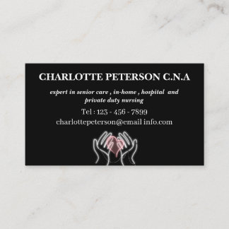 CNA And Caregiver Business Card