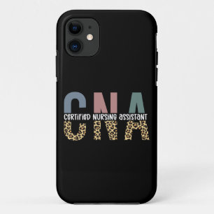 CNA Certified Nursing Assistant Cheetah Print iPhone 11 Case