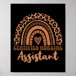 Cna Certified Nursing Istant Afro Black History Mo Poster