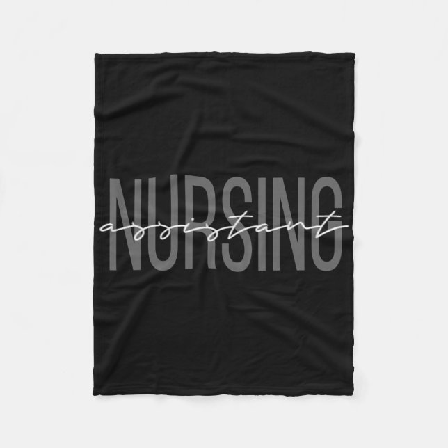 Cna Certified Nursing Istant Medical  Fleece Blanket (Front)