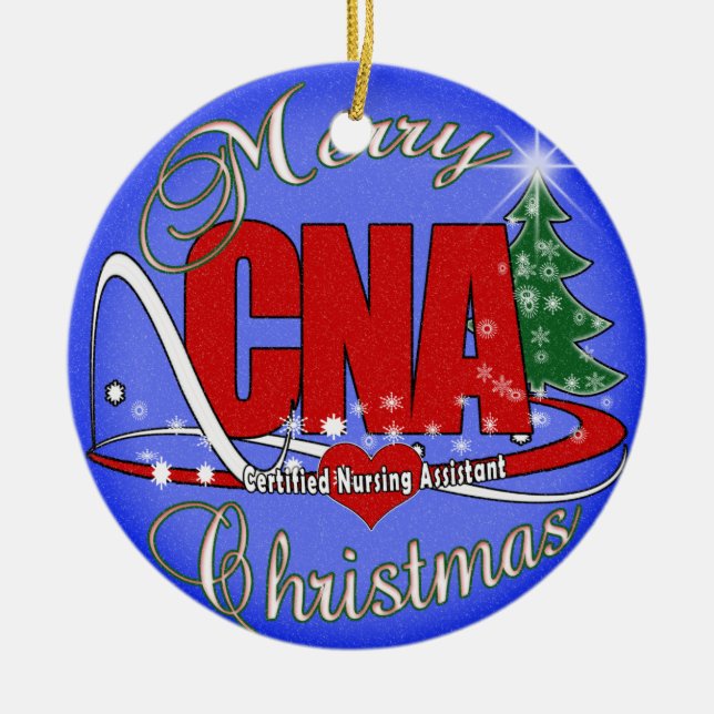 CNA CHRISTMAS ORNAMENT CERTIFIED NURSING ASSISTANT (Front)