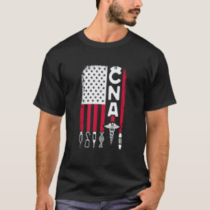 CNA Flag Certified Nursing Assistant Nurse Appreci T-Shirt