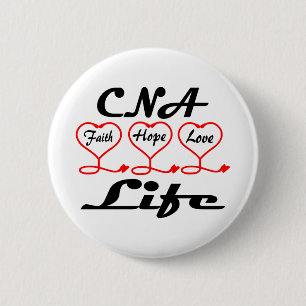 CNA Hope Love Faith 2 Inch Round Button