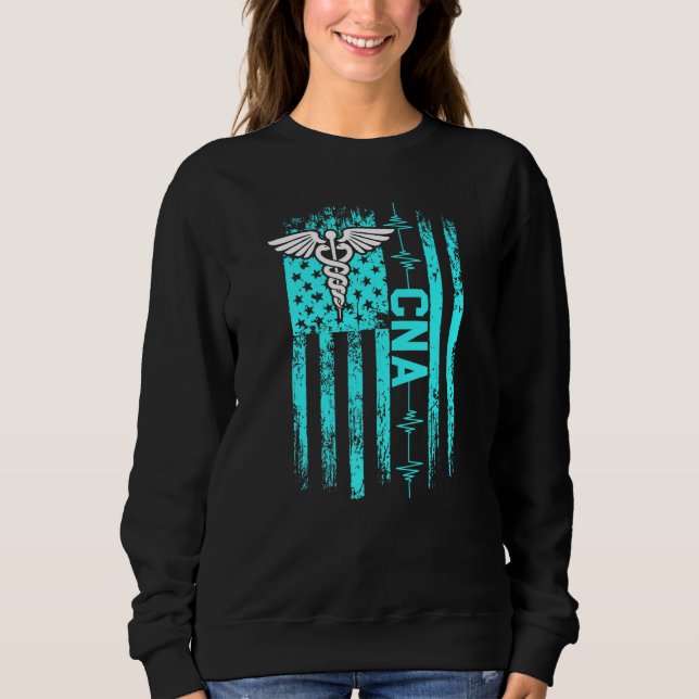CNA Instructing Certified Nursing Assistant 4 Sweatshirt (Front)