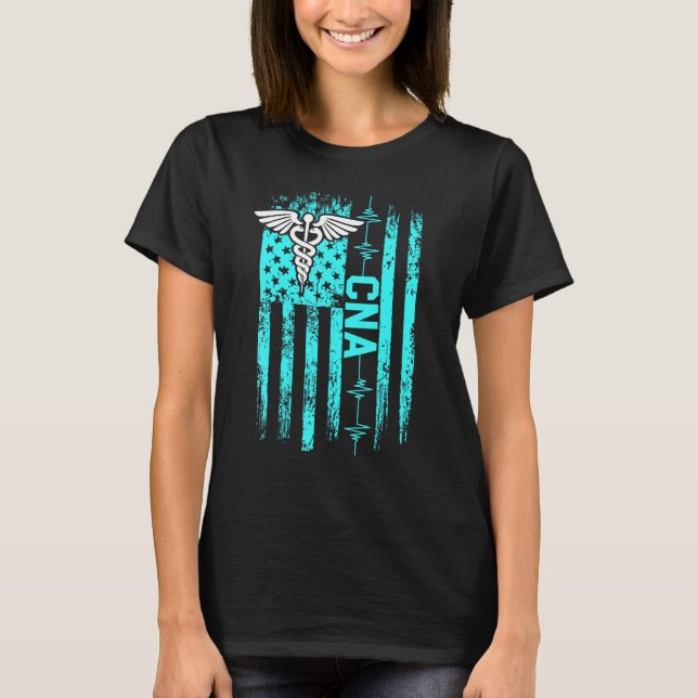 CNA Instructing Certified Nursing Assistant T-Shirt (Front)