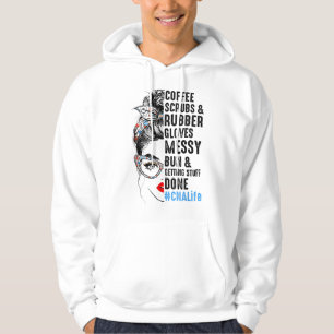 CNA Life Coffee Scrubs And Rubber Gloves Nurses We Hoodie