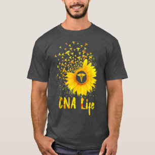 CNA Life Sunflower Cute Nurse  T-Shirt