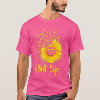 CNA Life Sunflower Cute Nurse  T-Shirt