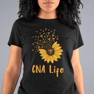 CNA Life Sunflower Proud CNA Cute Nurse T-Shirt