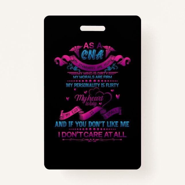 CNA Nurse Assistant Badge (Front)