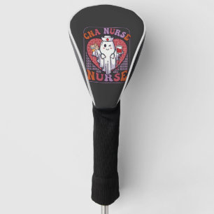 Cna Nurse Halloween Ghost Stethoscope Blood Bag Golf Head Cover