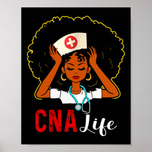 Cna Nurse Life Black History Month African America Poster