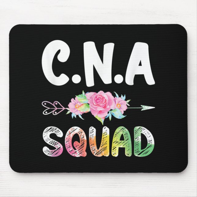 CNA Nurse Squad Certified Nursing Assistant Mouse Pad (Front)
