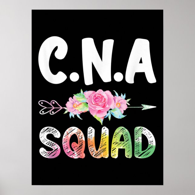 CNA Nurse Squad Certified Nursing Assistant Poster (Front)