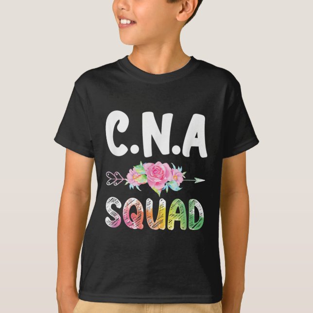 CNA Nurse Squad Certified Nursing Assistant T-Shirt (Front)