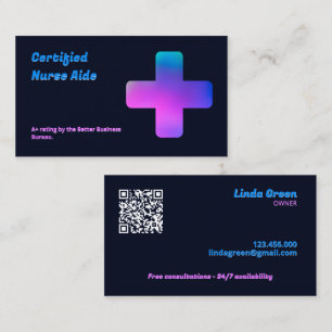 CNA Nursing QR Business Card