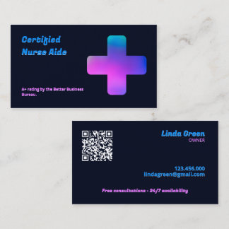 CNA Nursing QR Business Card
