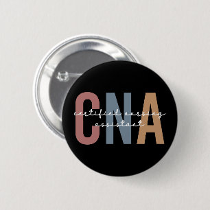 CNA Retro Certified Nursing Assistant 2 Inch Round Button
