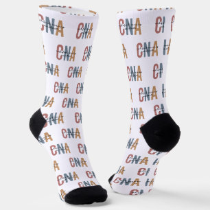 CNA Retro Certified Nursing Assistant Gifts Socks
