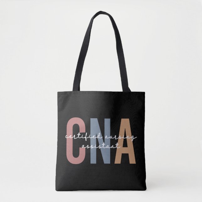 CNA Retro Certified Nursing Assistant Tote Bag (Front)
