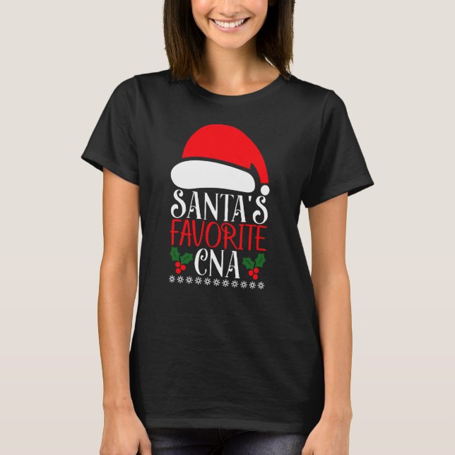 CNA  Santas Favourite Christmas T-Shirt (Front)