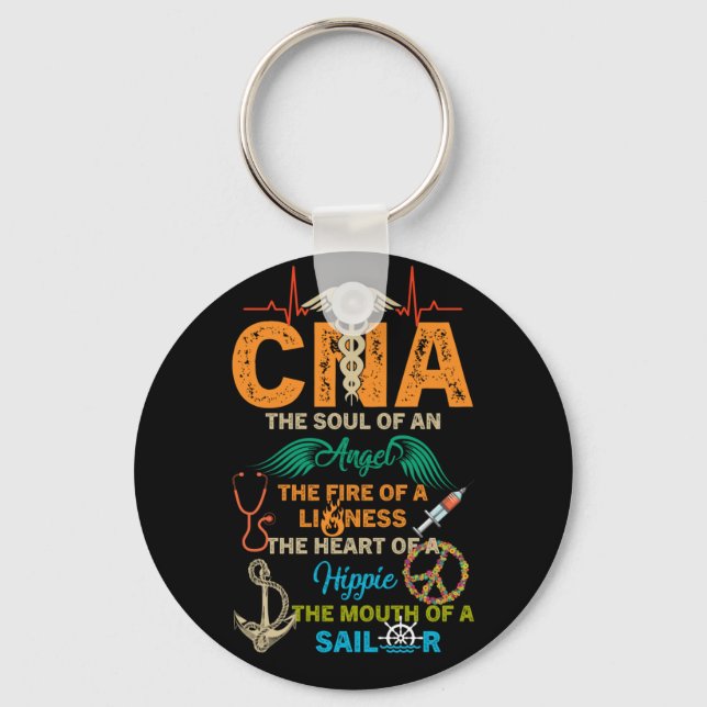 CNA The Soul Of An Angel The Fire Of A Lioness Keychain (Front)