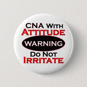 CNA With Attitude 2 Inch Round Button