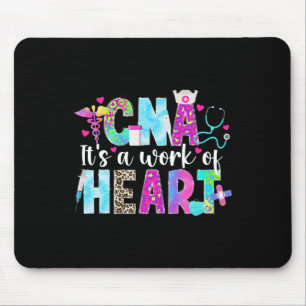 Cna Work Of Heart Certified Nursing Istant Cna Nur Mouse Pad