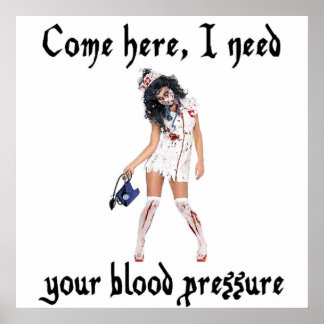 CNA Zombie Nurse, drôle Poster