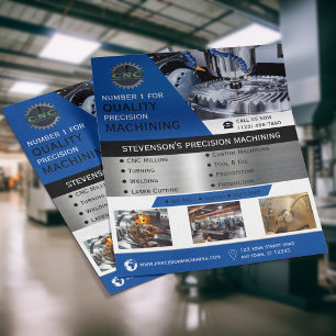 CNC Machining Company Blue Flyer