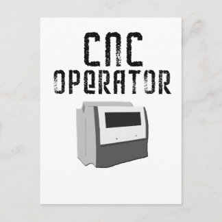 CNC Operator Machinist Postcard
