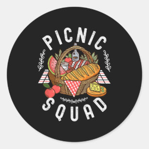 Cnic Squad Funny Family Reunion Friends Cnicking Q Classic Round Sticker