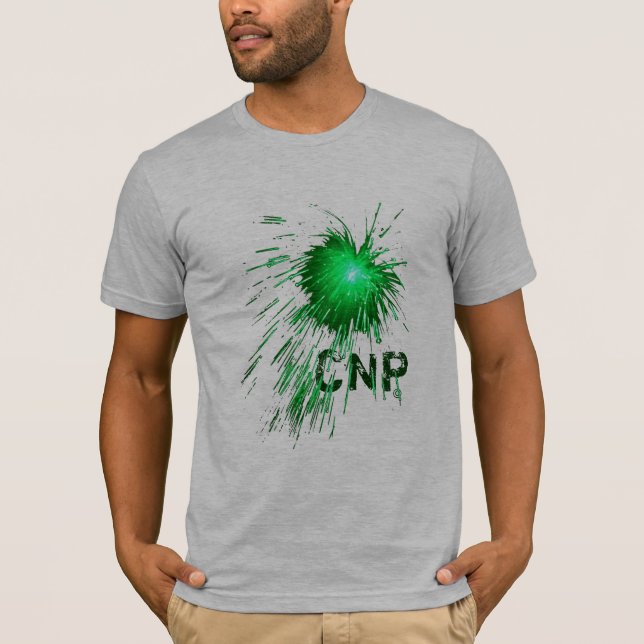 ‘CNP green explosion’ T-Shirt (Front)