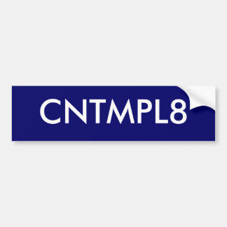 CNTMPL8 BUMPER STICKER