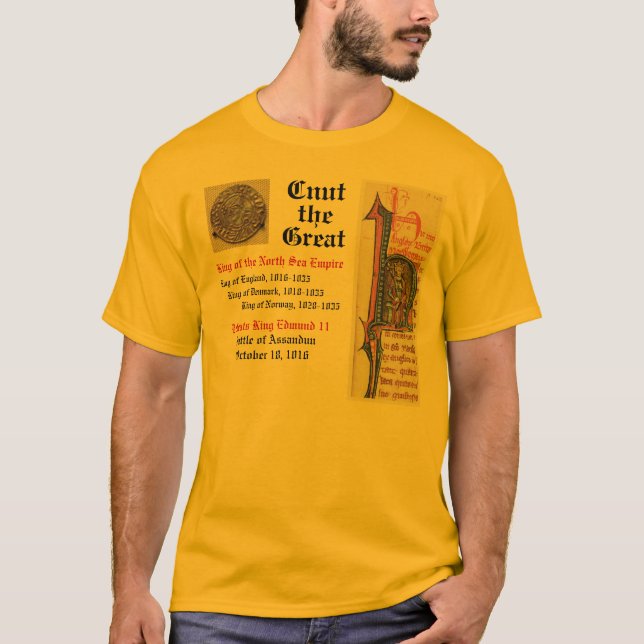 Cnut the Great T-Shirt (Front)