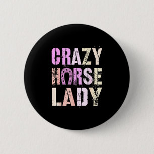 Cny 2026 Crazy Horse Lady Powered Lunar Energy Cny 2 Inch Round Button