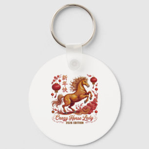 Cny 2026 Crazy Horse Lady Since Lunar Vibes Zodiac Keychain
