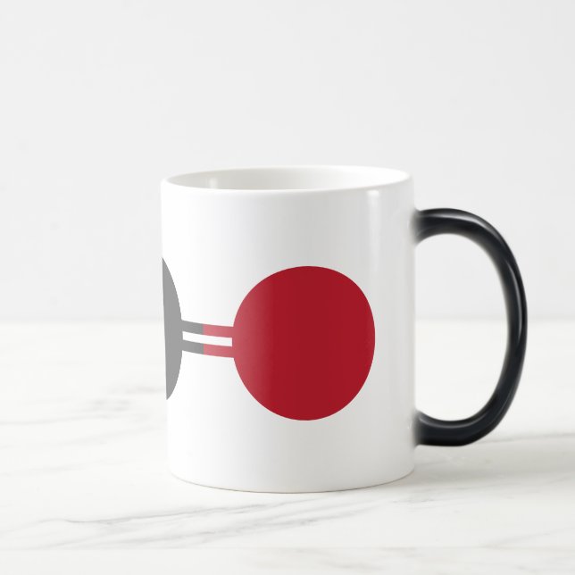 CO2 Molecular Structure Magic Mug (Right)