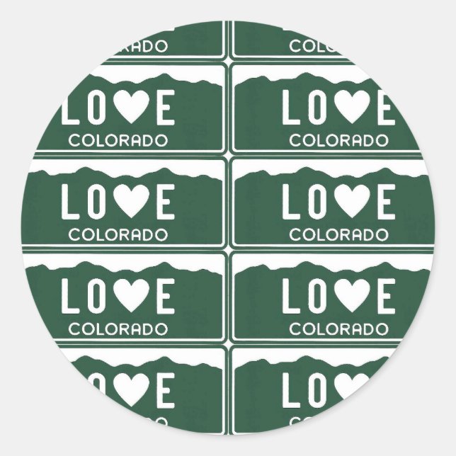 co love pattern - Customized Classic Round Sticker (Front)