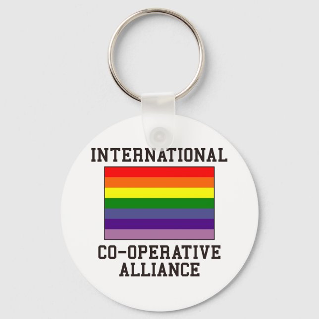 Co-operative Alliance Flag Keychain (Front)