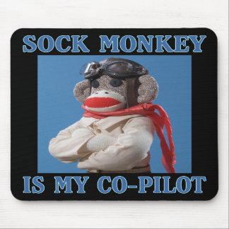 Co-Pilot Monkey Mousepad