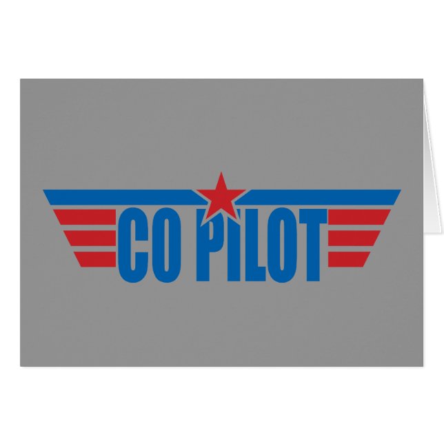 Co-Pilot Wings Badge - Aviation (Front Horizontal)