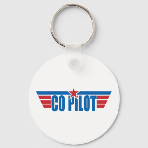Co-Pilot Wings Badge - Aviation Keychain