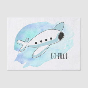 Co-Pilot with Plane Tissue Paper