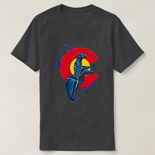 CO Standing Bear Wild World Of Paper Series T-Shirt (Design Front)