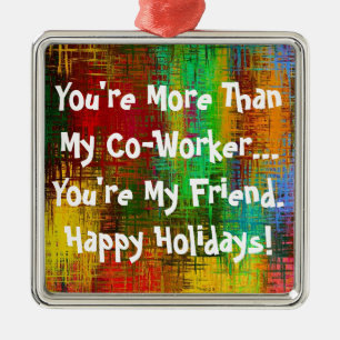 Co-Worker Christmas Metal Ornament