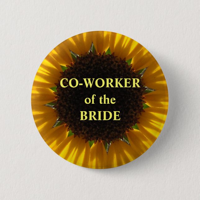 Co Worker Of The Bride 2 Inch Round Button (Front)