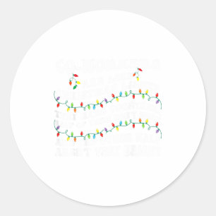 Co-workers Are Like Christmas Lights They Hang Tog Classic Round Sticker